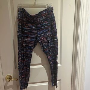 Red white and blue Lululemon leggings